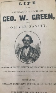 Title page of Chicago's first true crime book, 1885.